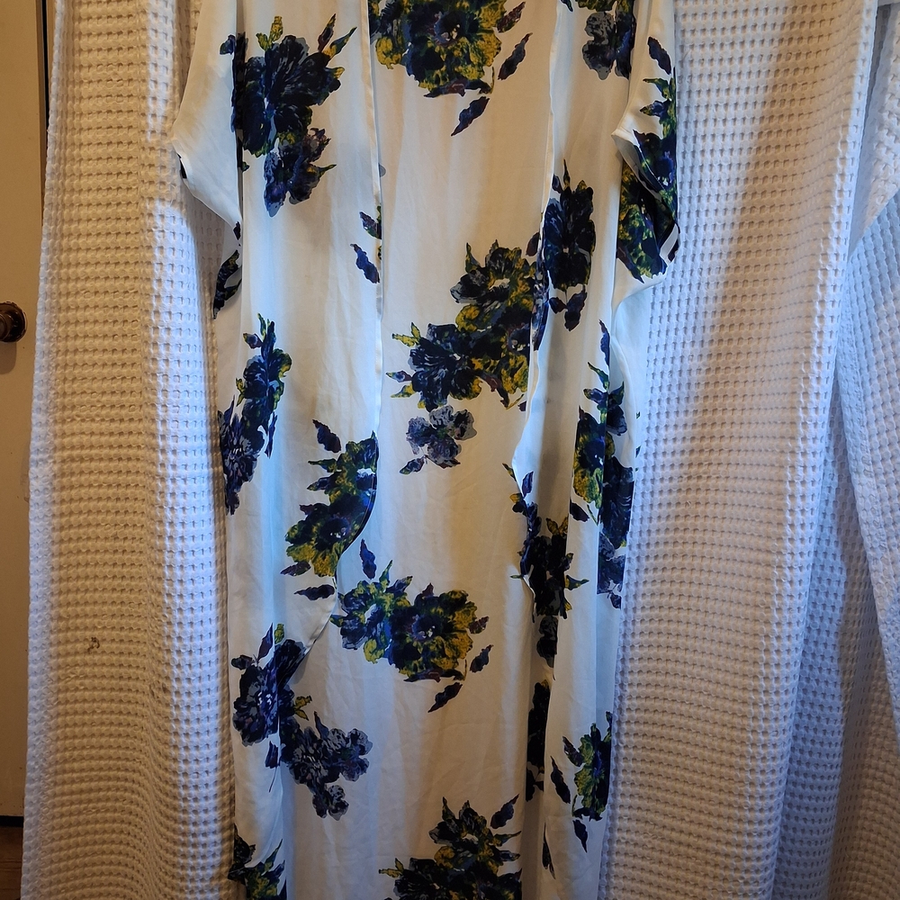 K Jordan Blue and Yelliw Floral Maxi Dress